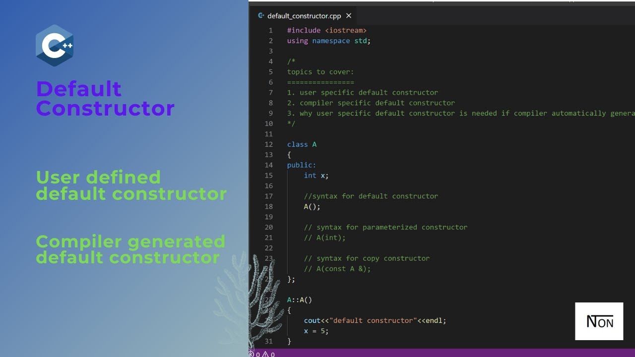 Default Constructor in C++