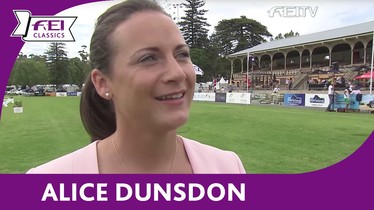 Alice Dunsdon - Interview - Adelaide - FEI Classics&trade; Eventing 2015/16