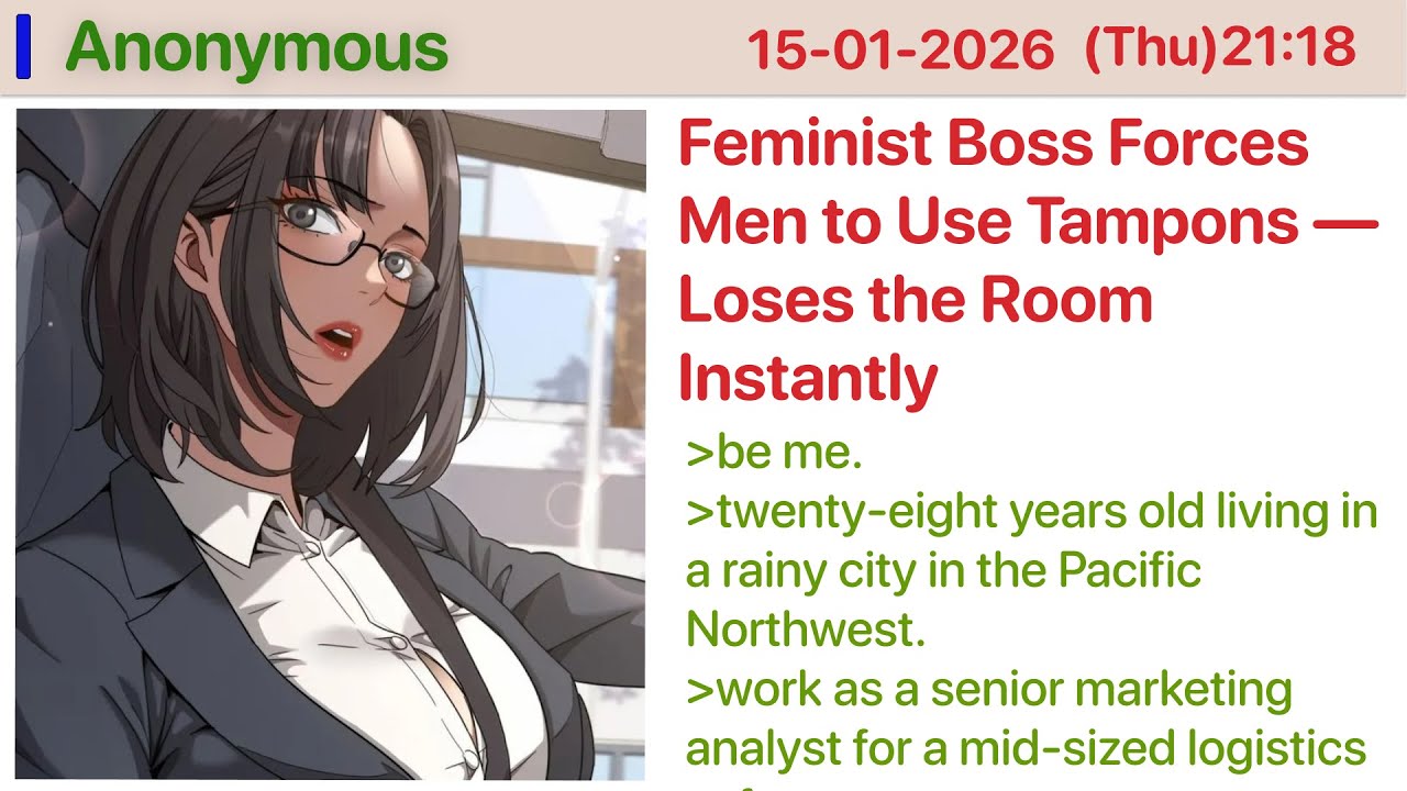 Feminist Boss Forces Men to Use Tampons — Loses the Room Instantly