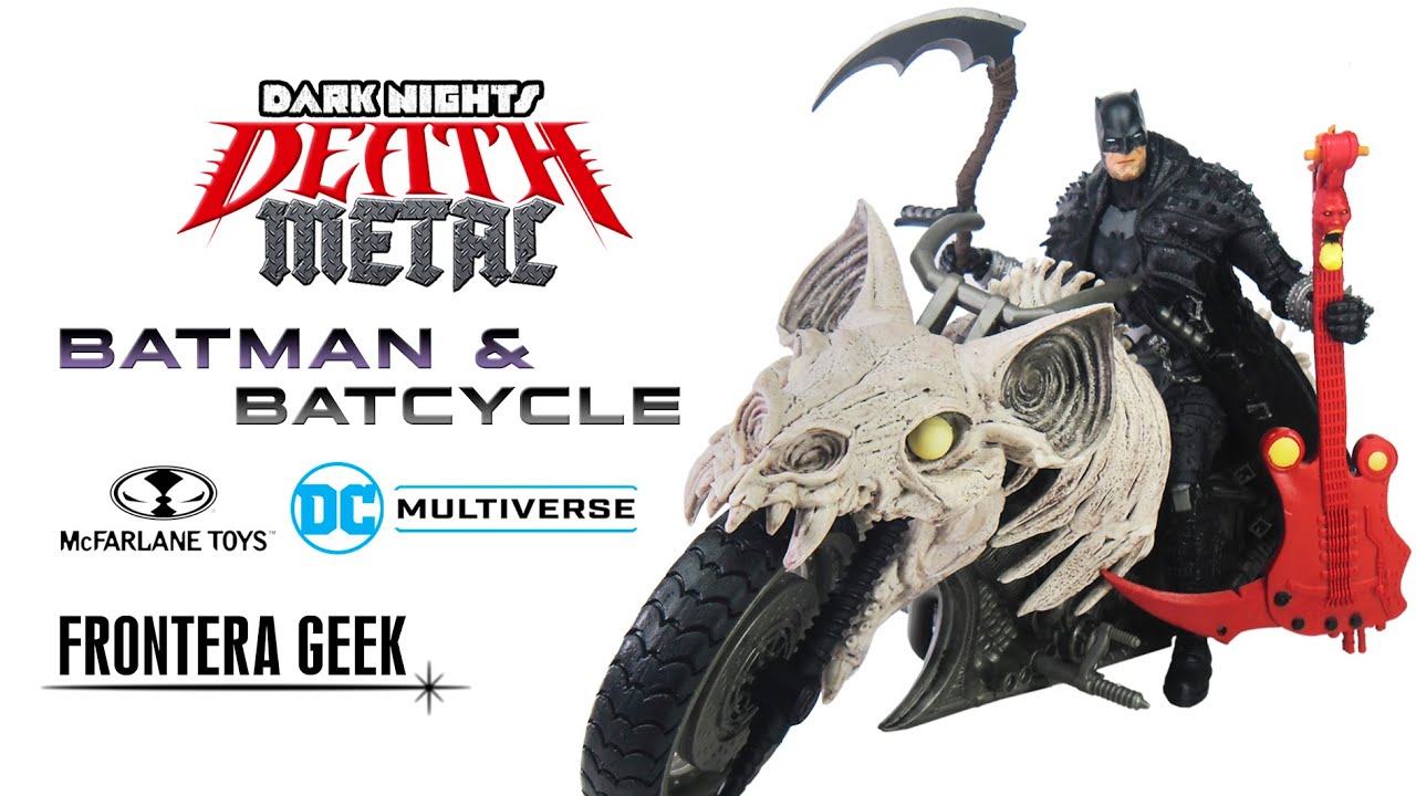 McFarlane DC Multiverse Dark Nights DEATH METAL BATMAN & BATCYCLE | Review en Español | Unboxing