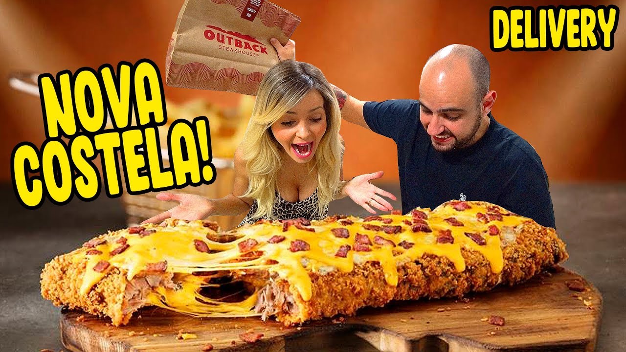 PEDIMOS A NOVA COSTELA EMPANADA E RECHEADA DO OUTBACK POR DELIVERY | ROYAL CHEESE RIBS