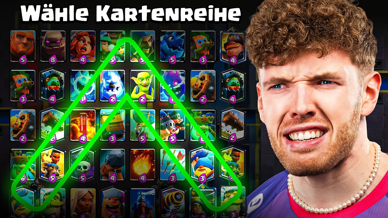 😱🤯NUR 1 KARTENREIHE WÄHLEN, ABER ICH DARF NICHT VERLIEREN... | Clash Royale Deutsch