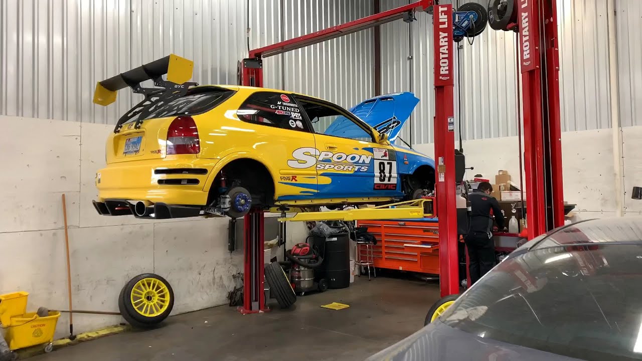 INSTALLING SKUNK2 PRO C DAMPER KIT ON MY HONDA CIVIC l SPOON CIVIC THEME
