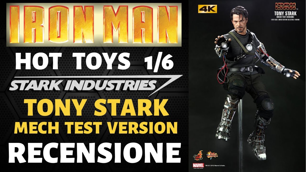 Hot Toys Iron Man Tony Stark Mech Test Version unboxing e recensione Italiano