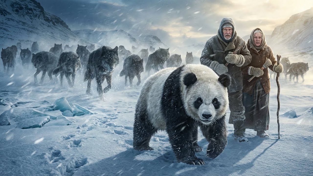 Arctic Survival Elderly Couple & Panda Face the Wolves  Extreme Iceland Story