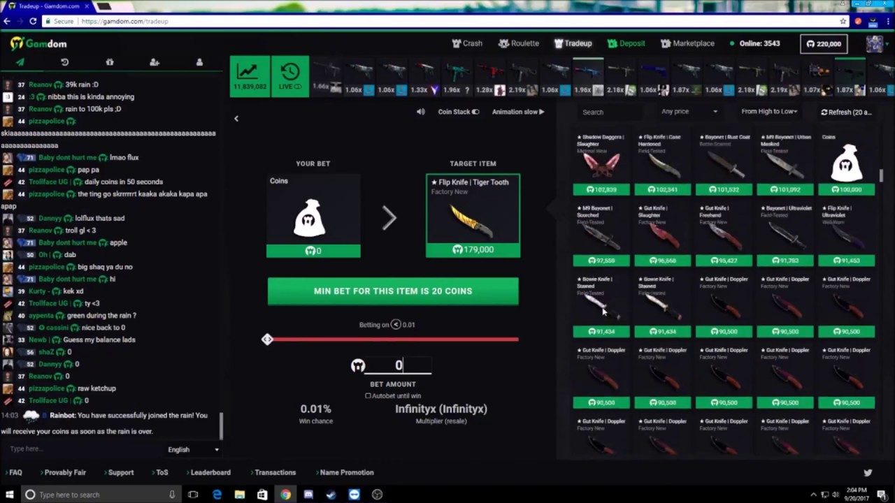 WINNING $400 ON GAMDOM.COM!!!