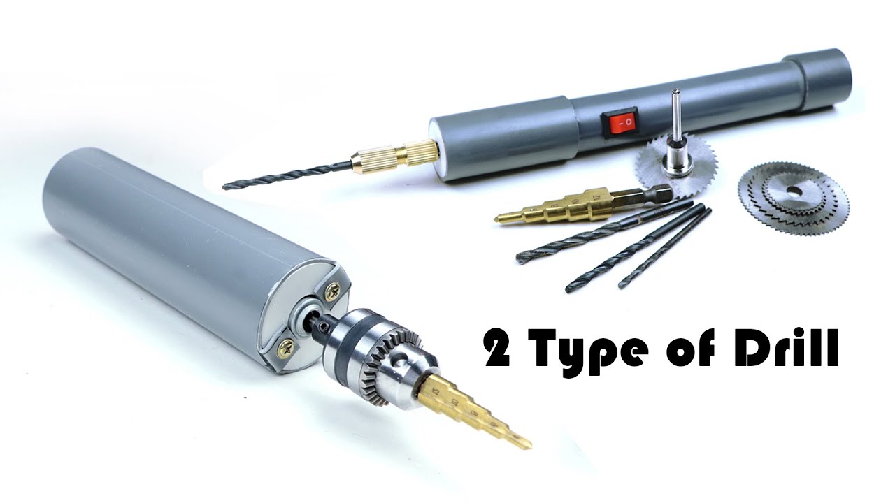 Make 2 Type of Powerful Drill Machine From PVC Pipe At Home