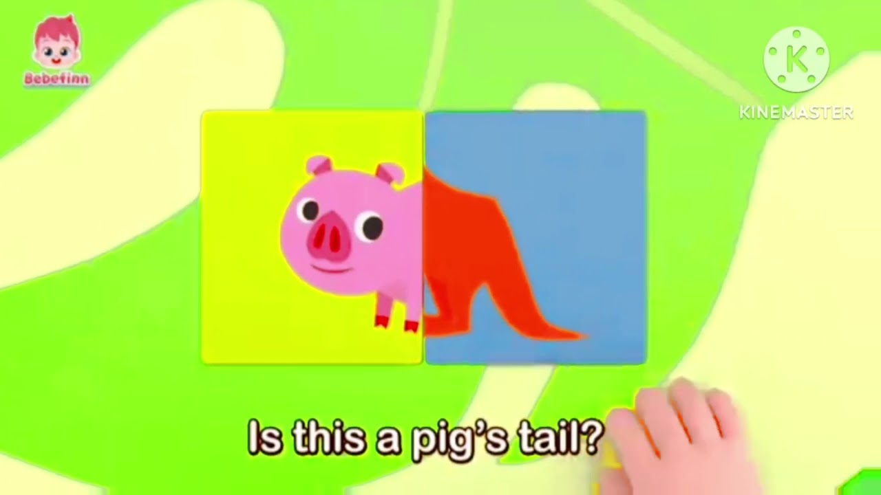 Is this a pig's tail? No it's a zebra's tail! || Bebefin effects 