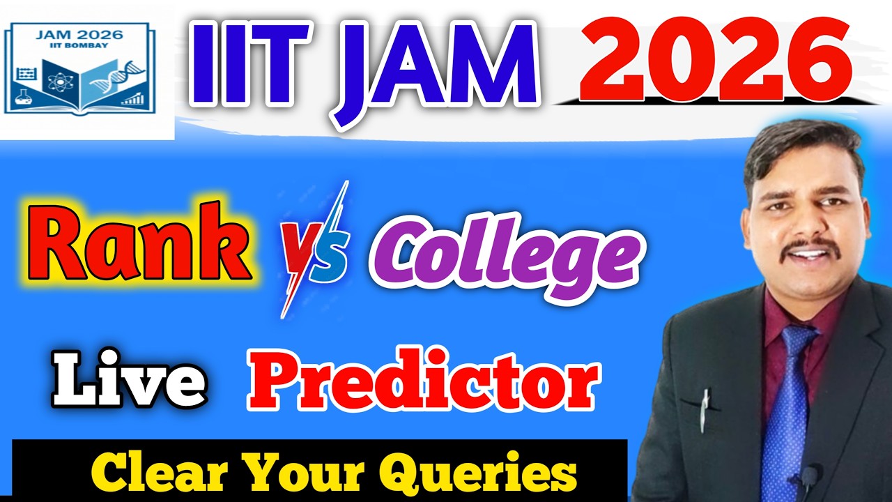 Rank vs College of IIT JAM Counselling 2026 | iit jam college prediction by Pk Sir