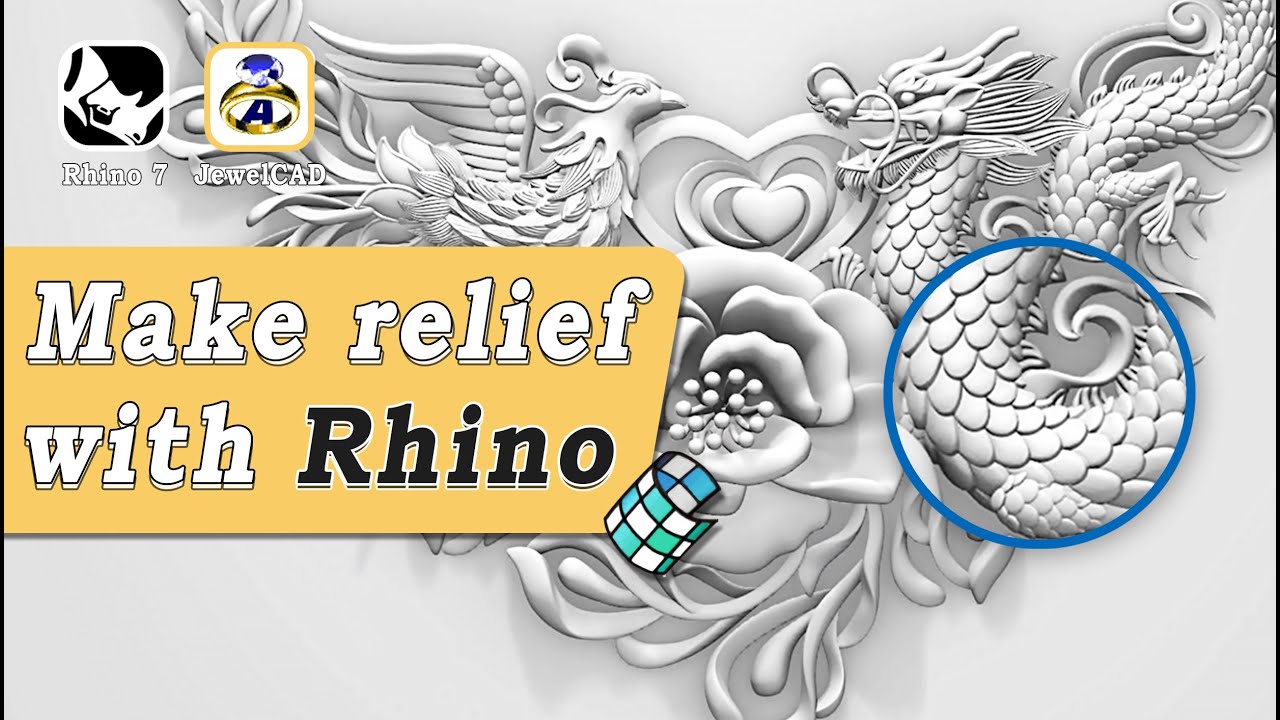 How to make relief with RhinoJFR in one click - 3D Jewelry Design