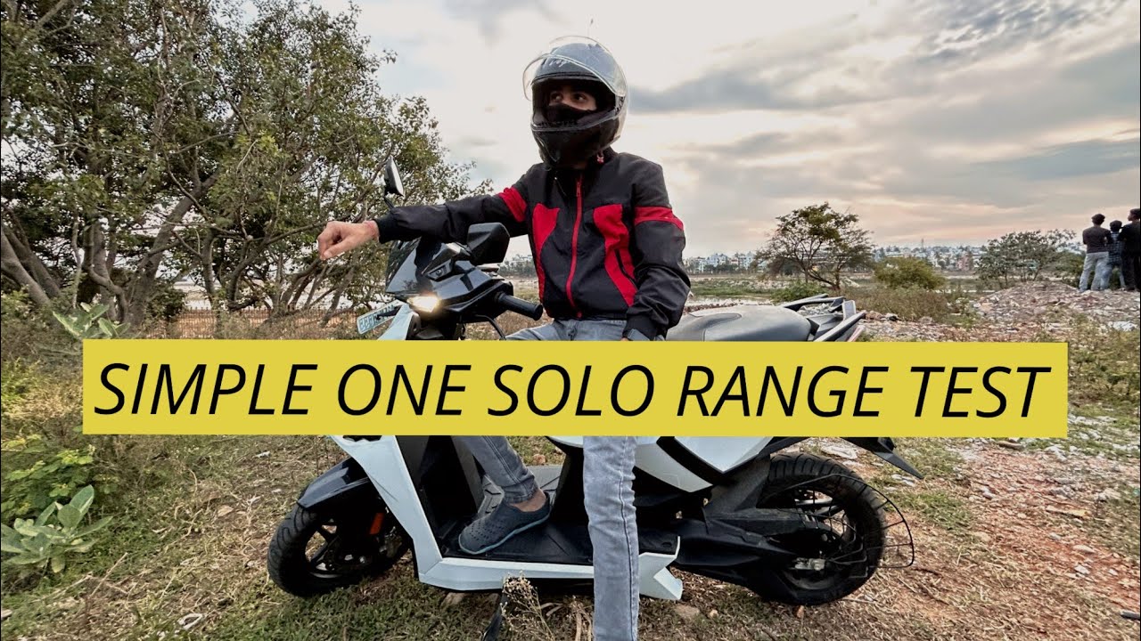 simple one electric ⚡ scooter solo range test || what is the true range of simple one