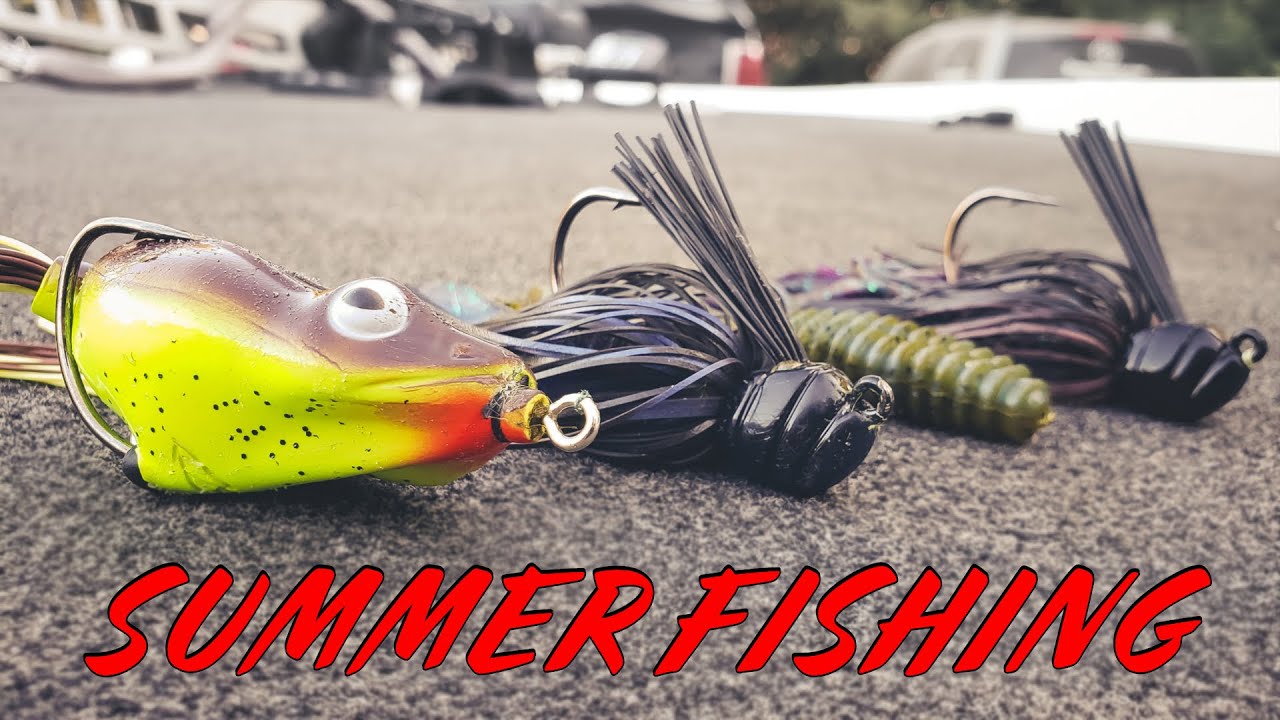Flipping and Frogging Big Bass In The Heat!
