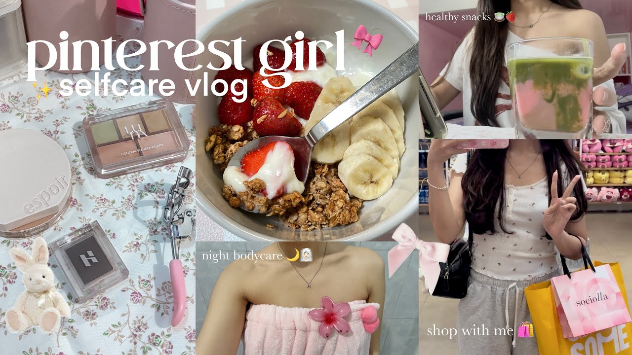 🍵 SELFCARE VLOG⋆˚𝜗𝜚˚⋆ || pinterest inspired beauty vlog, healthy lifestyle 🎀