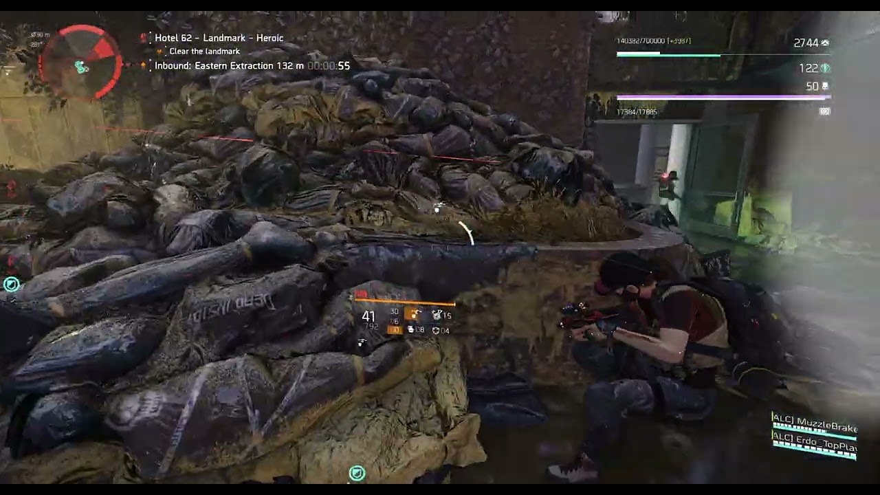 DZ West: Hotel 62 and DZ: drop with Erdo and Muzzle / The Division 2 / 2025-09-01