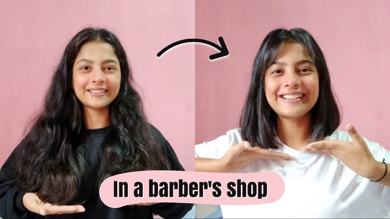 NEW haircut in a BARBER'S shop! | Alina Auwliya