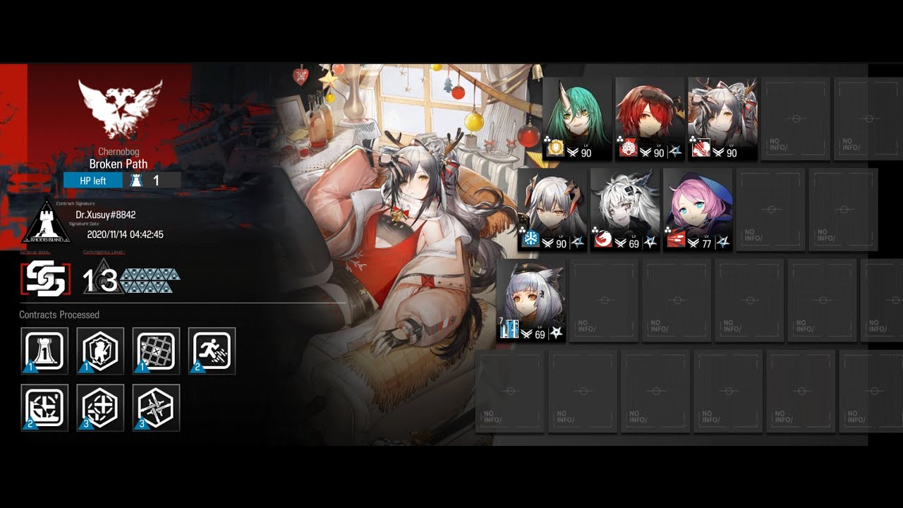 [Arknights] CC#1 Day 4: Broken Path Max Risk 13