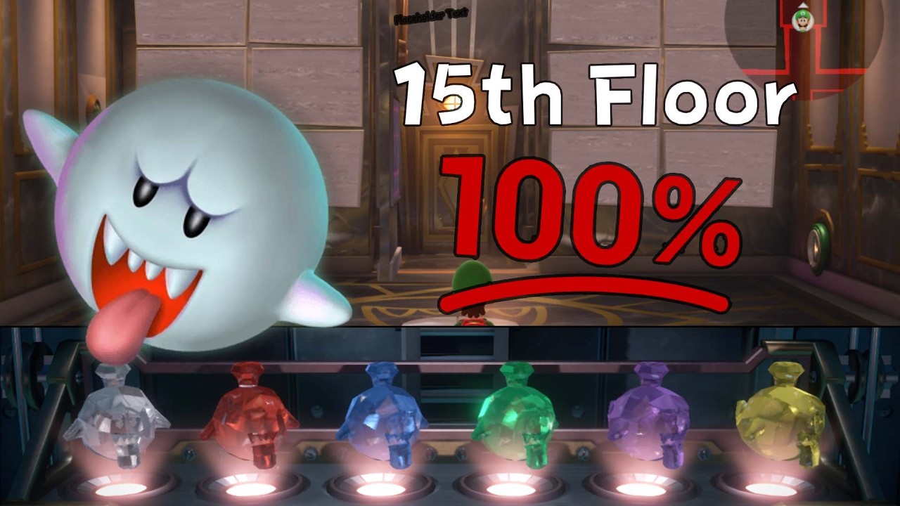 Luigi’s Mansion 3 – 15th Floor Boo & All Gem Locations