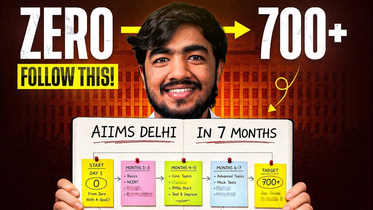 NEET 2027: Zero to AIIMS in 7 Months Plan 🚀 🤯| NEET 2027 Detailed Strategy