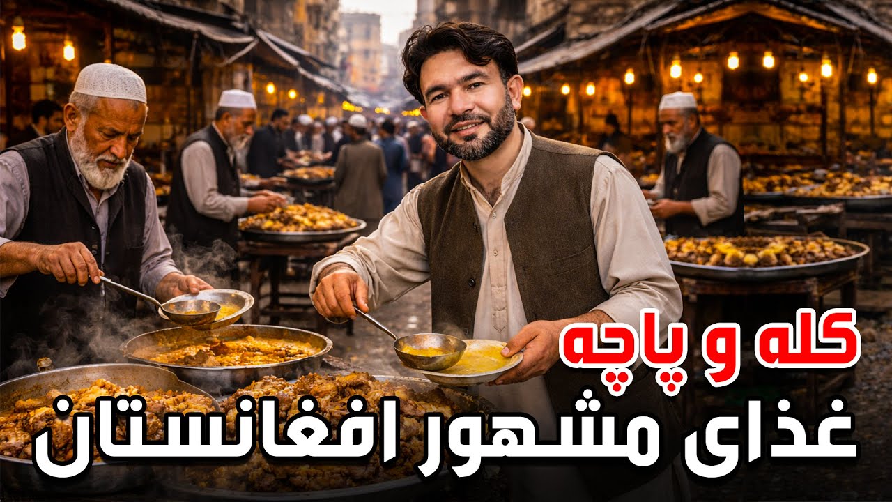 غذاهای خیابانی: کله و پاچه، غذای مشهور افغانستان