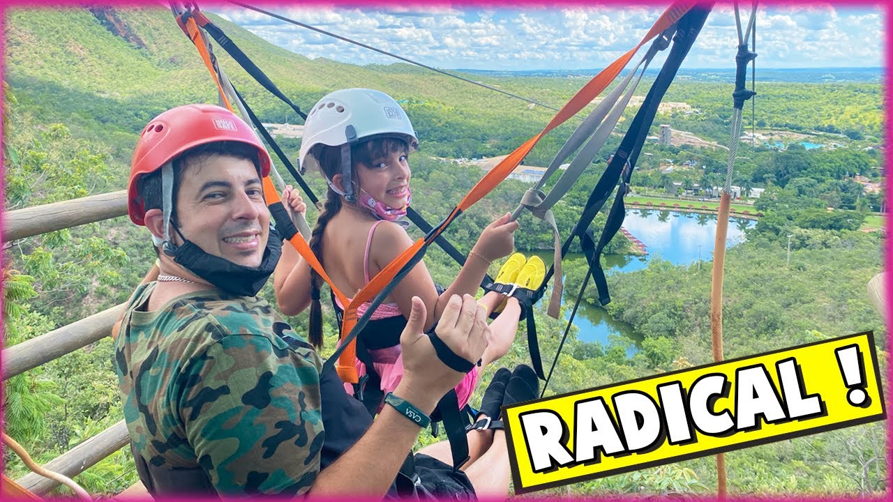 AVENTURA NA MEGA TIROLESA NAS FÉRIAS 2021 ❤️ JÉSSICA GODAR, LAURINHA E HELENA