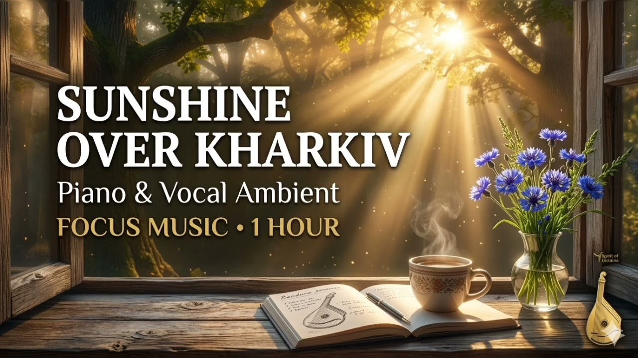 Focus Music for Work & Study • Sunshine Over Kharkiv • Piano & Vocal Ambient  • 1 Hour ☀️