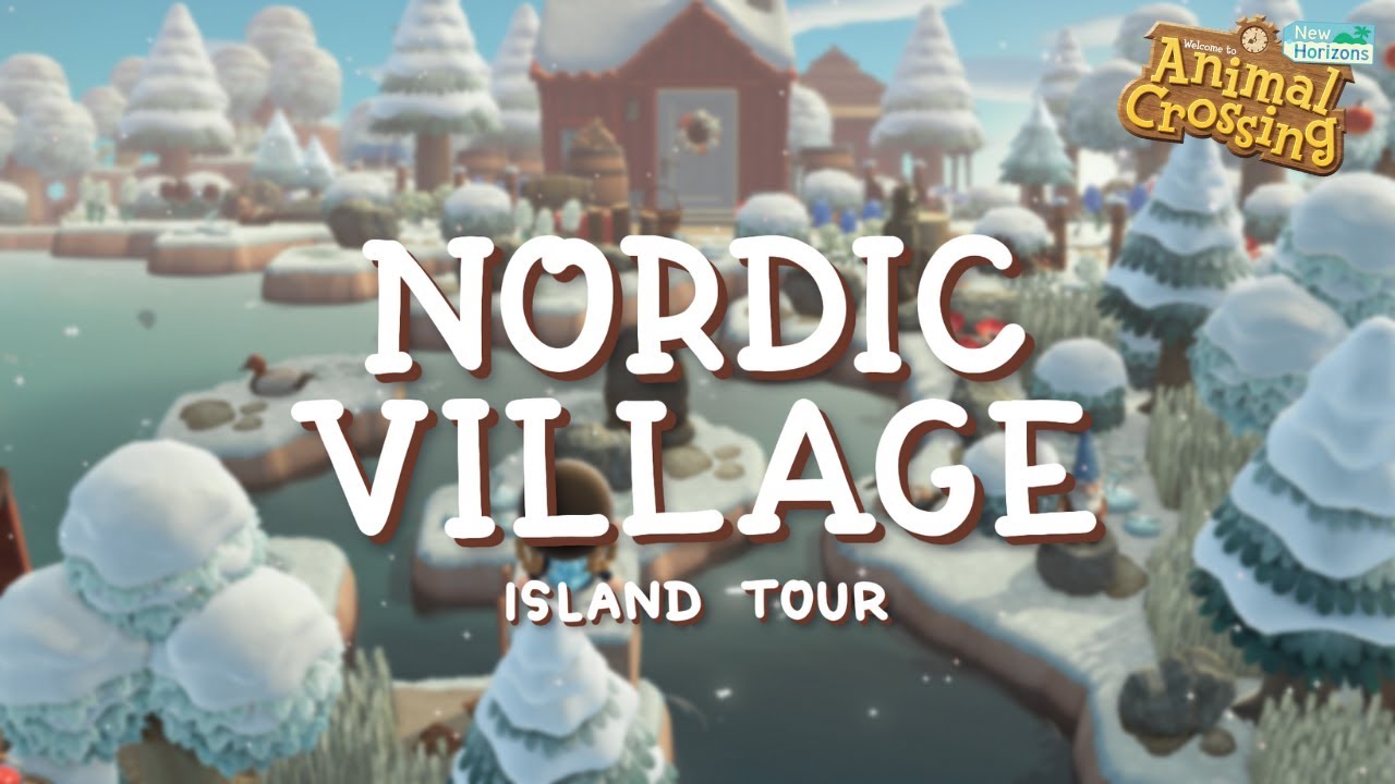 Cosy Nordic Village Island Tour // Animal Crossing New Horizons