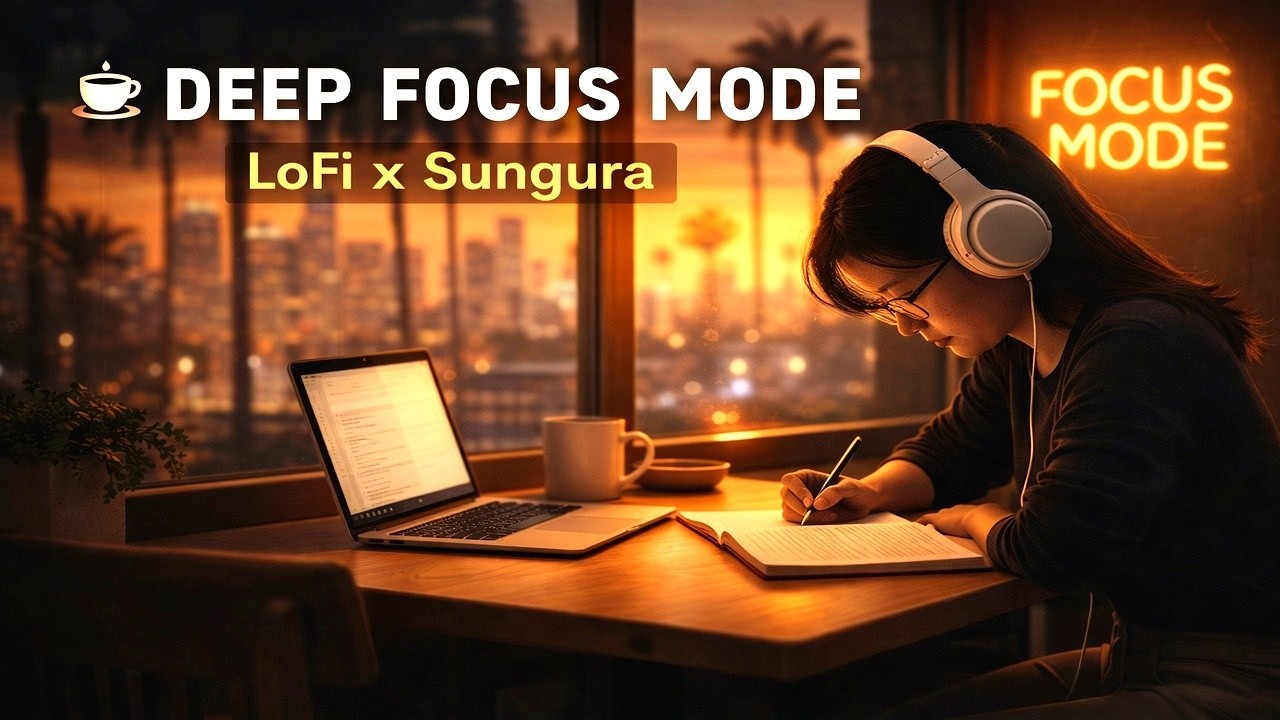 Los Angeles Cozy Café Deep Focus Mode | Clean LoFi for Productive Sessions (Sungura Inspired)