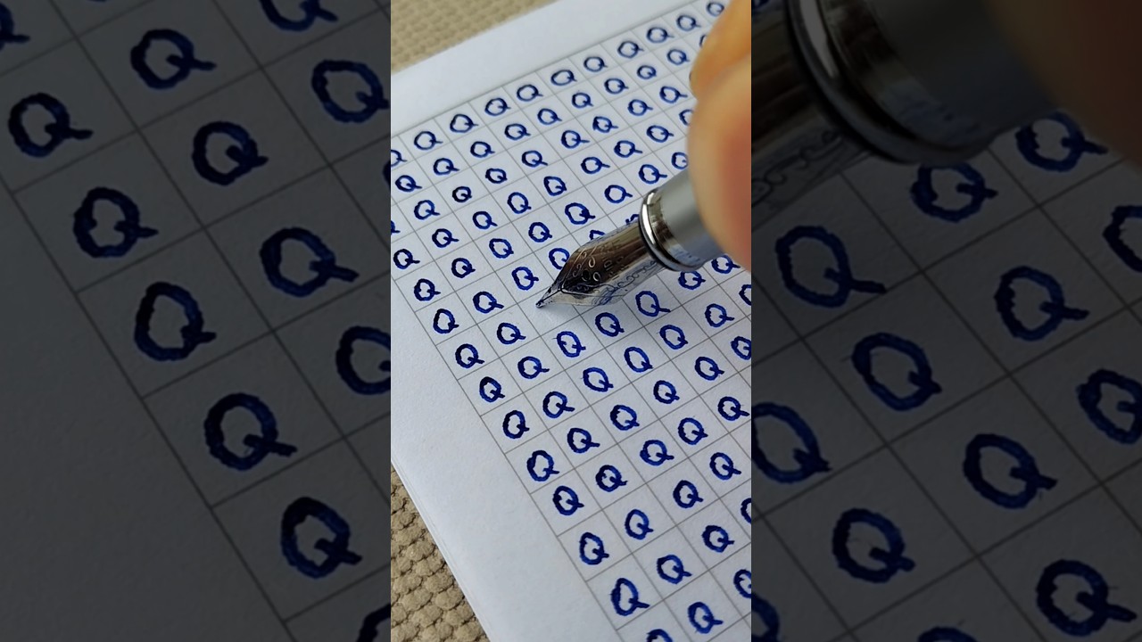 From One Q to Another -Watch the Style Shift ✍️ #handwriting #drawing #calligraphy #satisfying #ocd