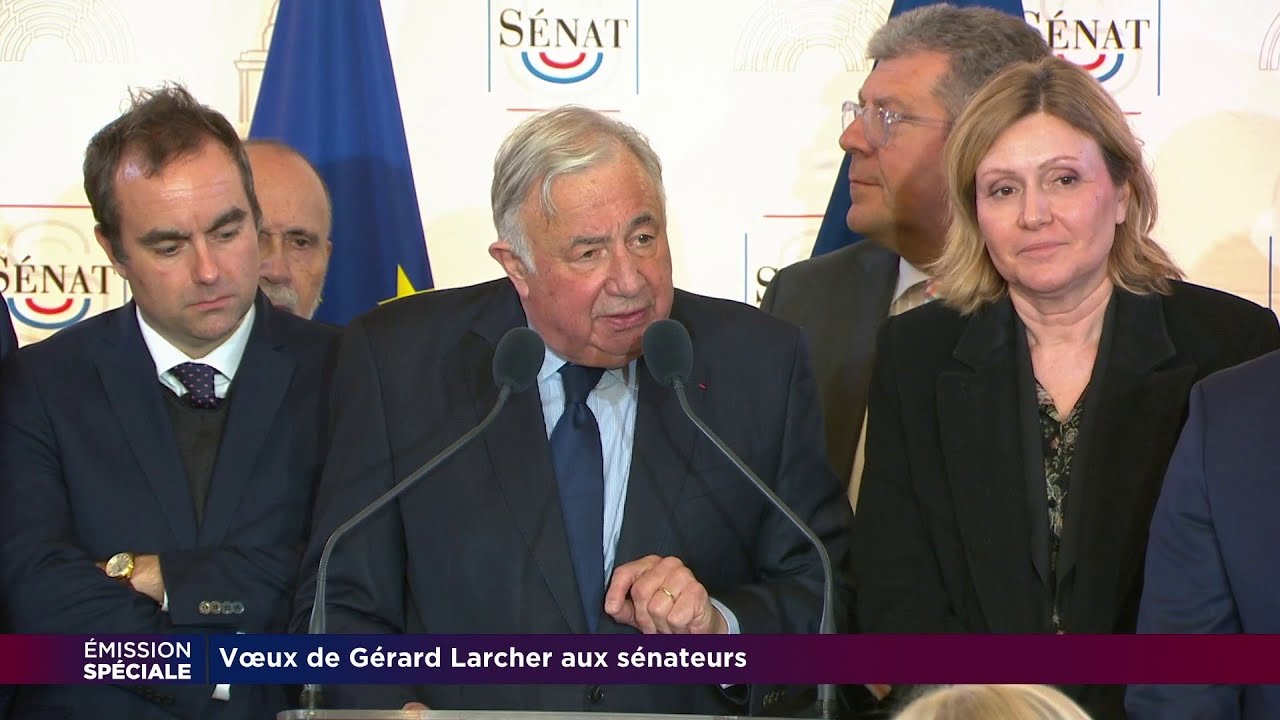 &laquo; Nous sommes &agrave; la crois&eacute;e des chemins &raquo;, pr&eacute;vient G&eacute;rard Larcher, lors de ses v&oelig;ux aux s&eacute;nateurs