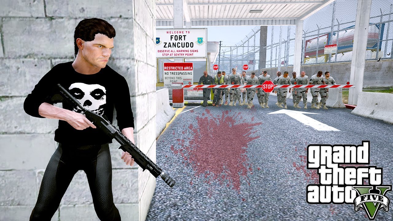 ÖLÜMSÜZ ZOMBİ ASKERLERLE DOLU KARAKOLDAN KAÇIYORUZ! - GTA 5