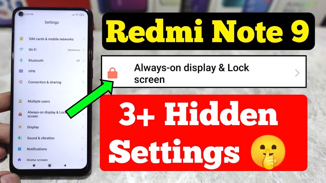 Redmi Note 9 New 3+ Hidden Settings | Always On Display | Tips & Tricks Redmi Note 9