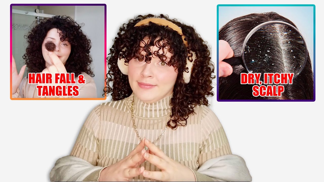 THE WORST PARTS ABOUT HAVING CURLY HAIR IN THE WINTER (routine + solutions)