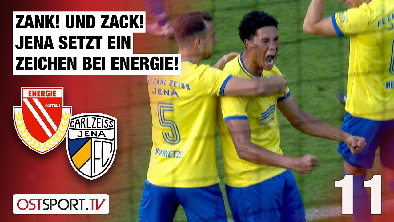 Zank! Und Zack! Jena siegt in Cottbus: Energie Cottbus - Carl Zeiss Jena  | Regionalliga Nordost