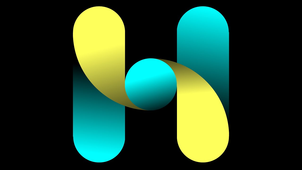 Designing the Modern H letter logo in Adobe Illustrator #create #logo #design #how #illustration
