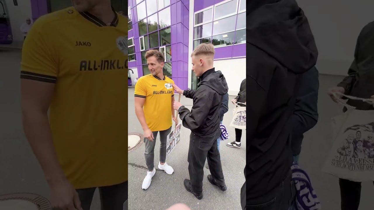 Mit Dresden-Trikot in Aue!