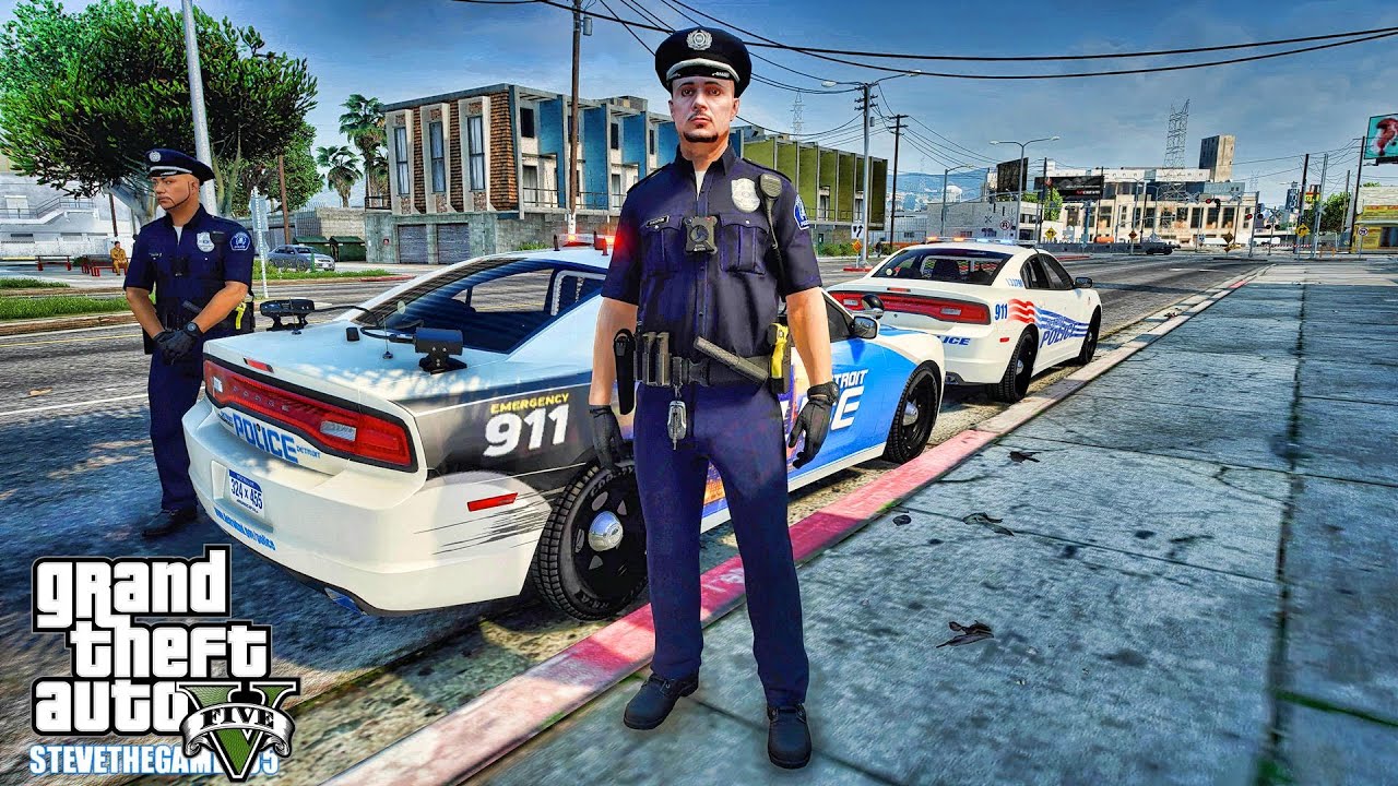 GTA 5 Mods | Detroit City Patrol| GTA 5 Lspdfr Mod| 4K