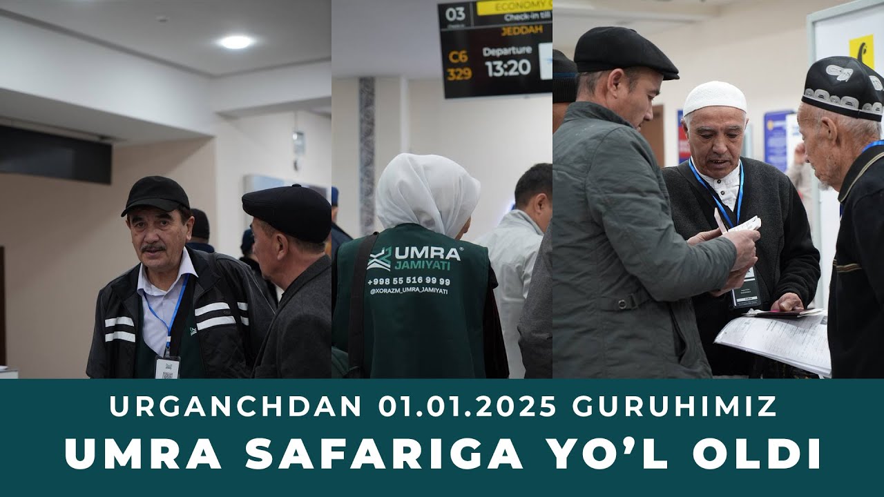 Urganch Madina reysi bilan bir guruh yurtdoshlarimiz Umra safariga yo'l olishdi