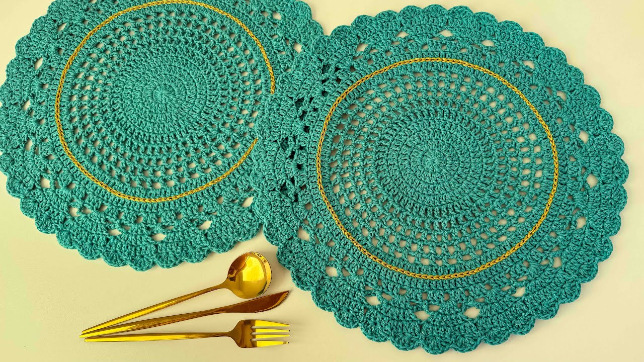 Sousplat de crochê bico de coração passo a passo Gigi - MODELO LINDO E FÁCIL - Handmade Crochet