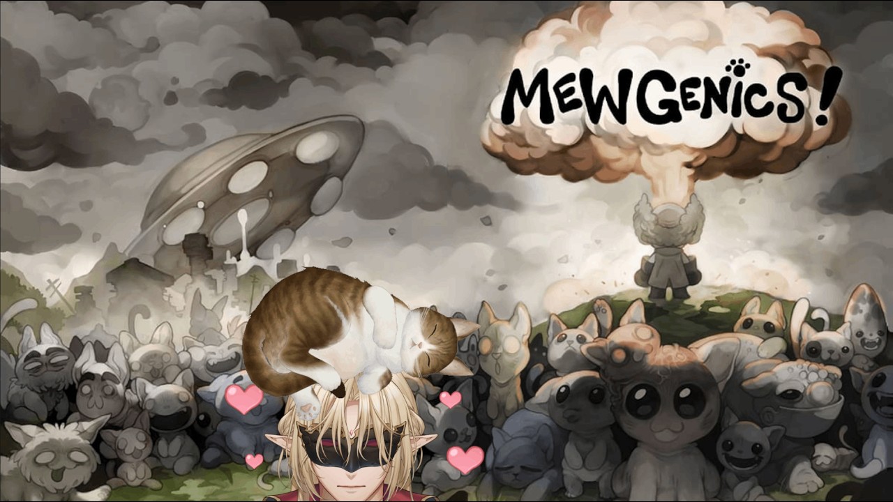 《Mewgenics》這次不套圍巾，成功餵米果吃藥，沒伸爪子！真的是吐藥大王啊 DAY 16 ~【4Kᵁᴴᴰ】