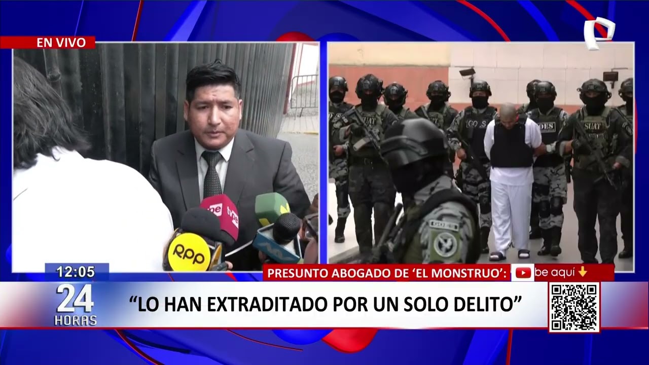 24 HORAS EN VIVO | 'El Monstruo' busca cambiar su abogado de oficio por uno particular