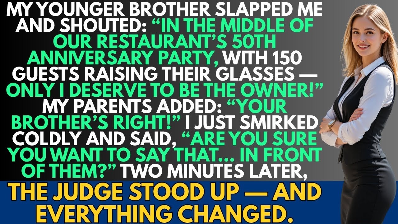 My brother slapped me at our restaurant’s 50th anniversary and yelled, “Only I deserve to own it!”