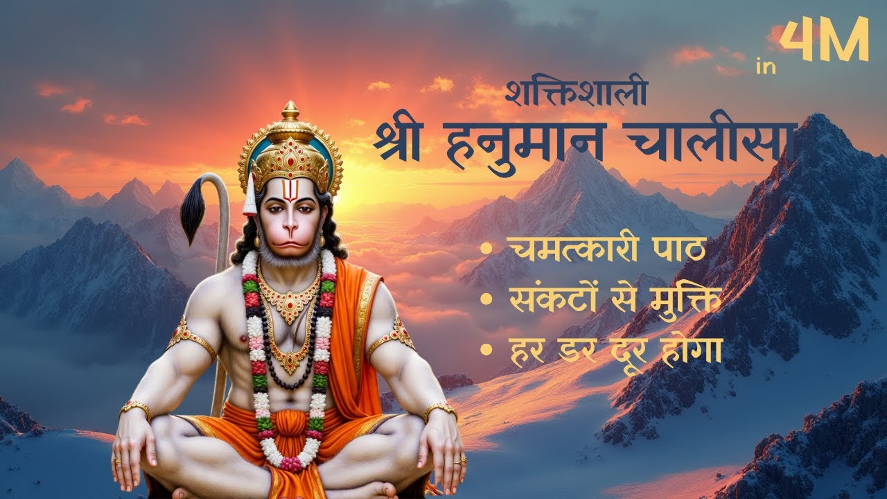 Hanuman Chalisa Full || श्री हनुमान चालीसा || Hanuman Chalisa Fast || हनुमान चालीसा फास्ट || 4 min