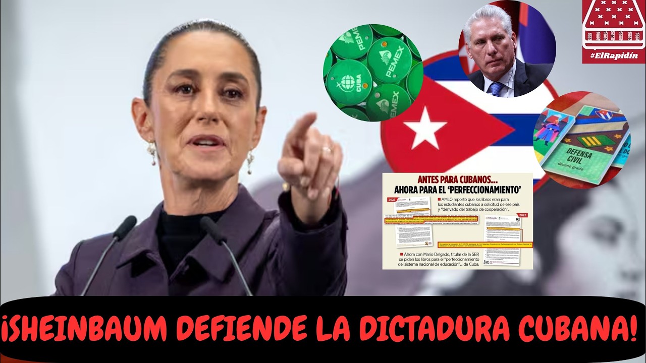 ¡SHEINBAUM DEFIENDE LA DICTADURA CUBANA! #ElRapidínEnVivo 04-Feb-26