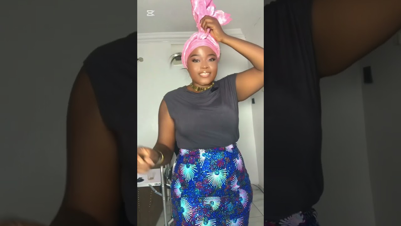 How to tie the latest gele in the simplest way.