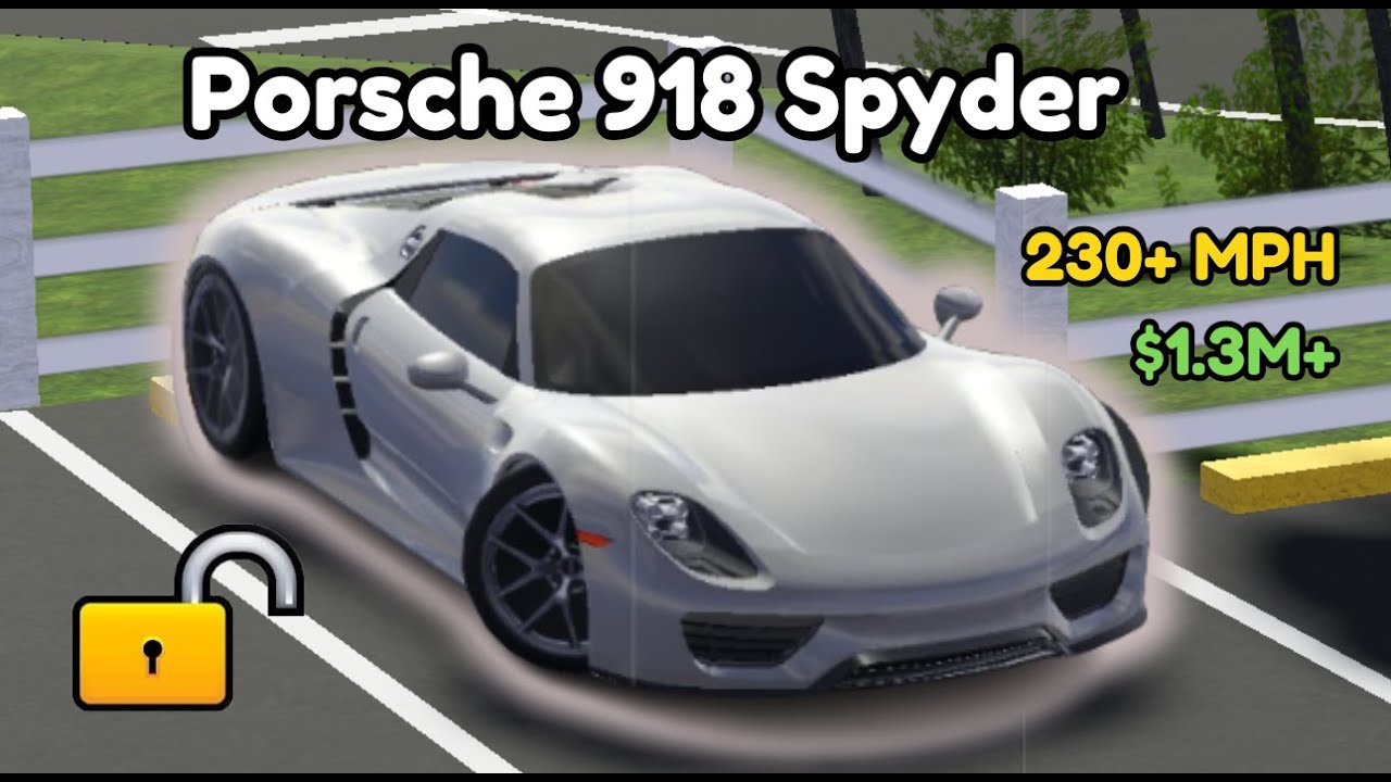 BUYING and TESTING the Porsche 918 Spyder!! | SWFL Roblox