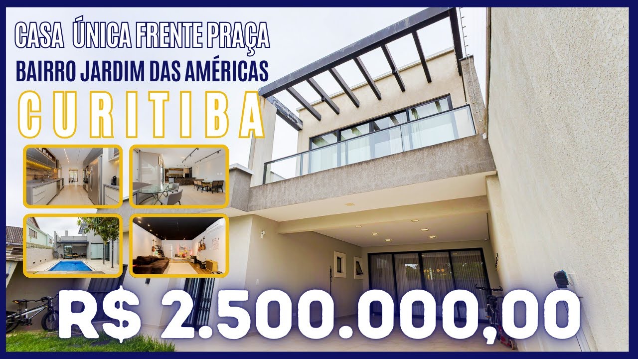 CASA INCRÍVEL NO MELHOR DO JARDIM DAS AMÉRICAS EM CURITIBA-PR