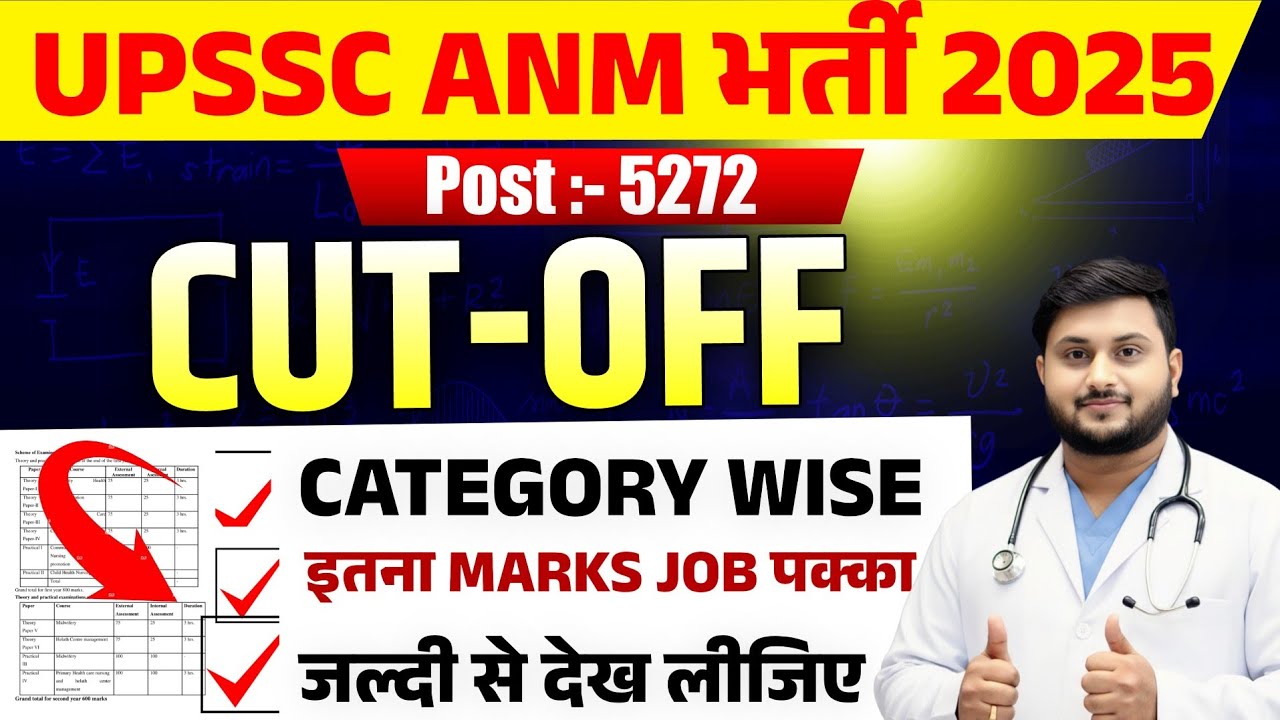UPSSSC ANM Bharti 5272 Cut Off 2026 | Expected Cutoff + Category Wise | Selection Chance?