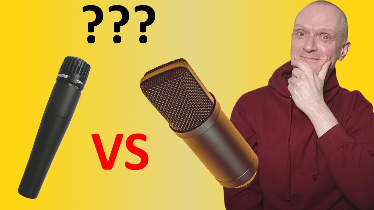 Your first home studio microphone : dynamic or condenser?