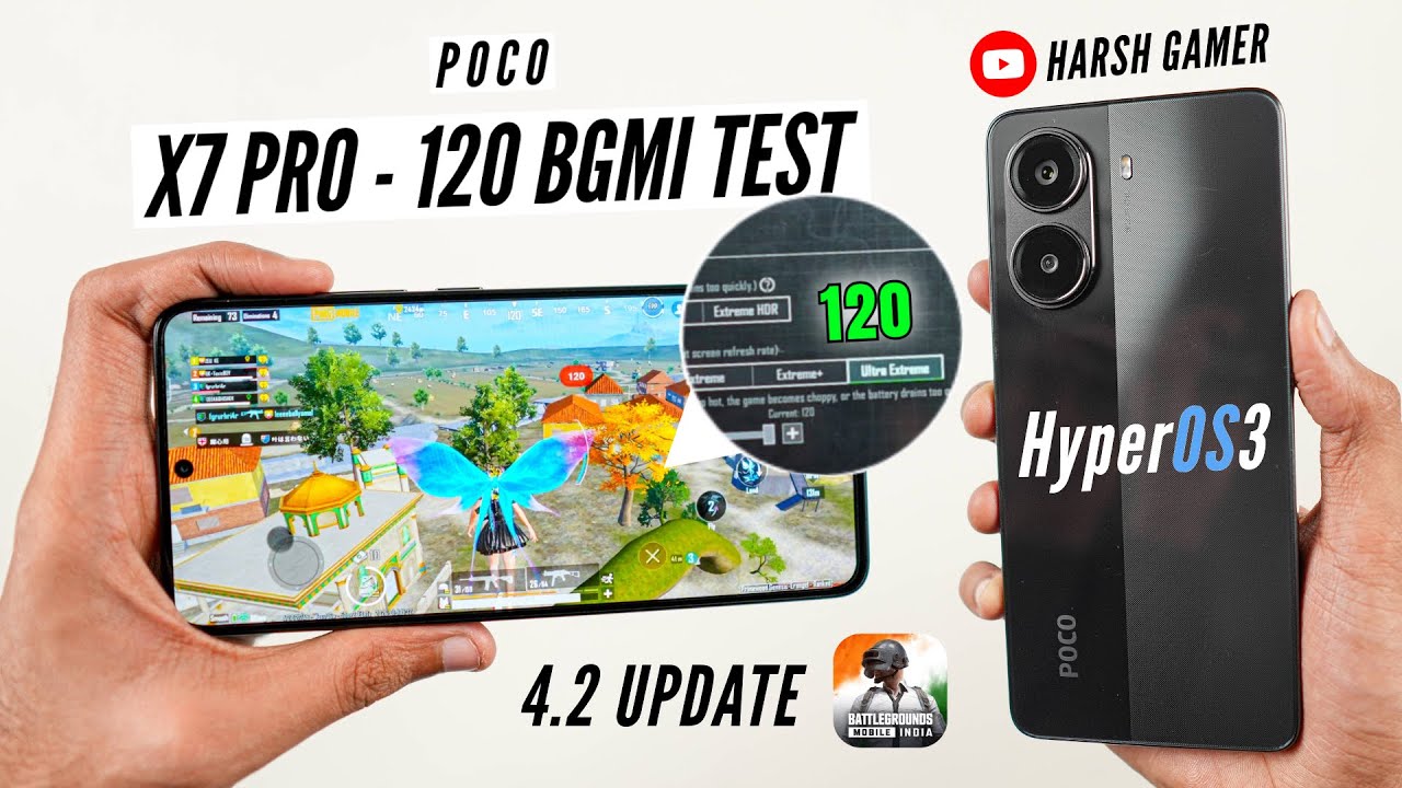 Poco X7 Pro - 120 FPS BGMI Test After HyperOS 3 - Best Phone Under ₹20,000 🔥
