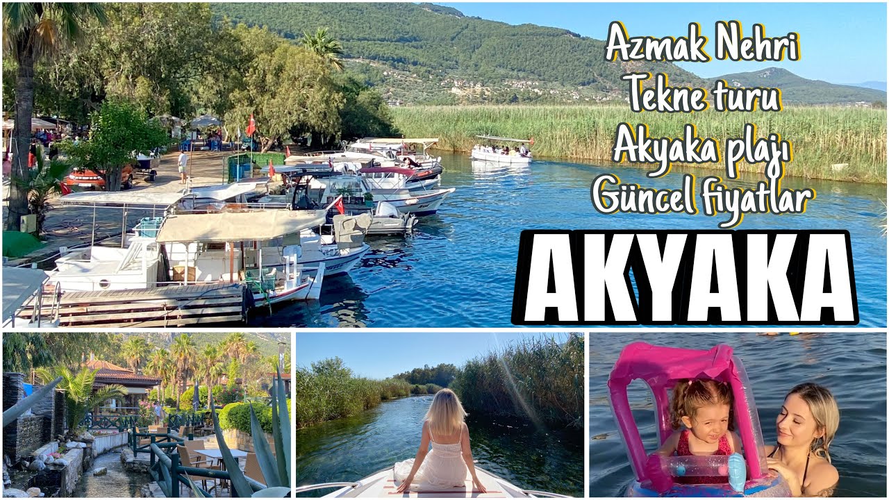 Akyaka Vlog | Azmak Nehri Tekne Turu, Akyaka Plajı, Plaj hazırlıkları